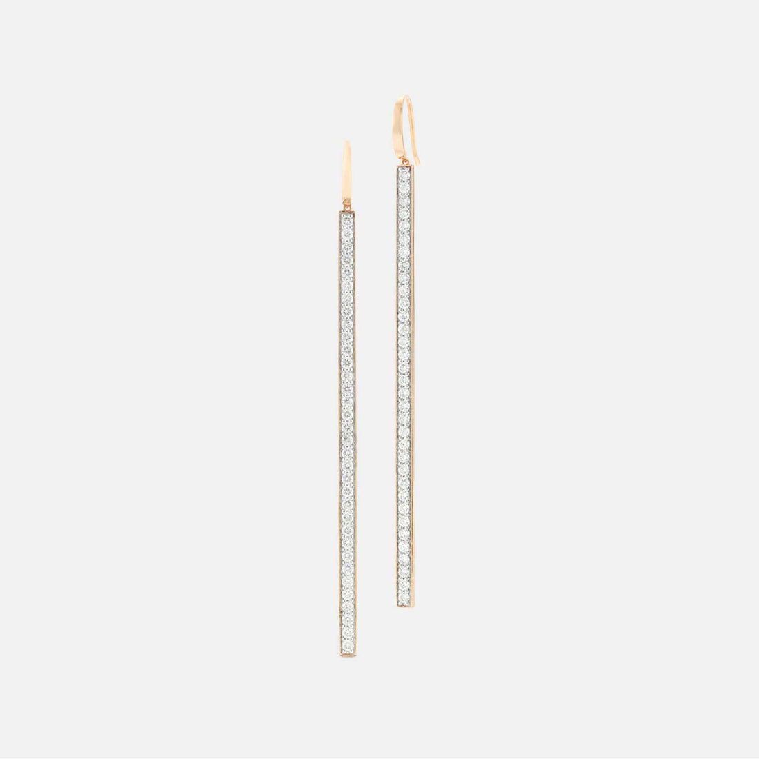 GRANT 18K DIAMOND BAR EARRING