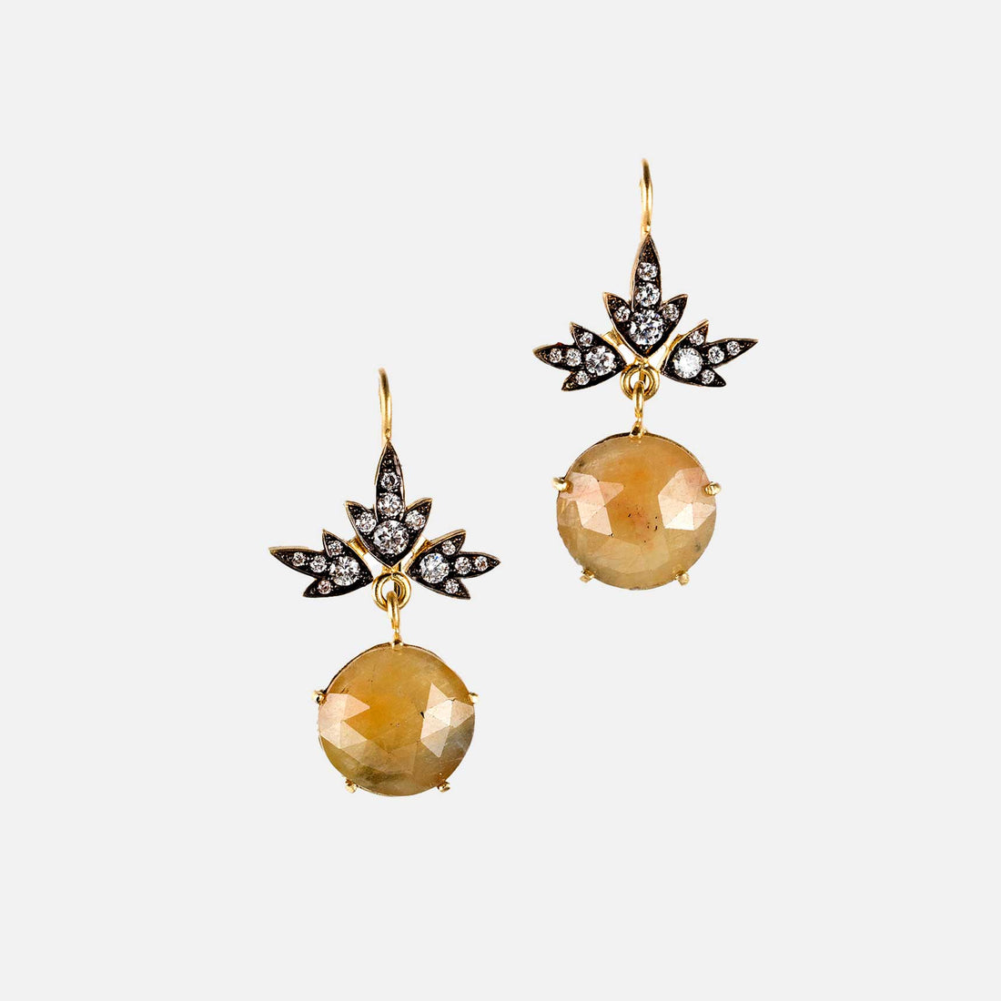 Ivy diamond and sapphire earring