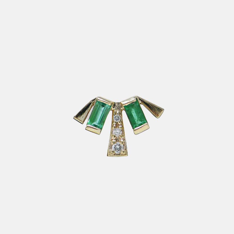 Carré Deco Fan Stud Single