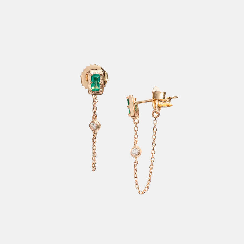 Cléo Carré Chain Earrings