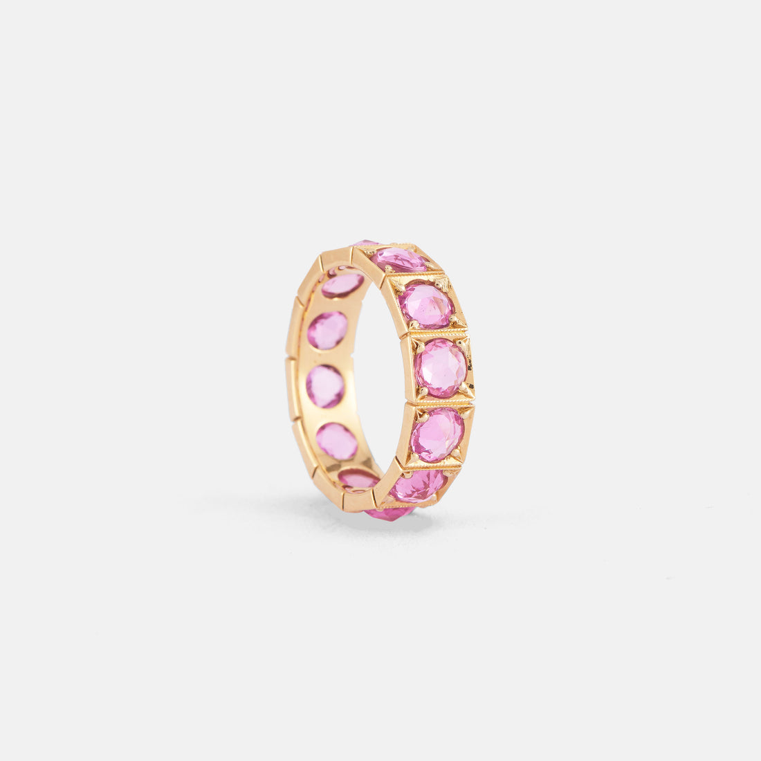 Rosecut Pink Sapphire Band